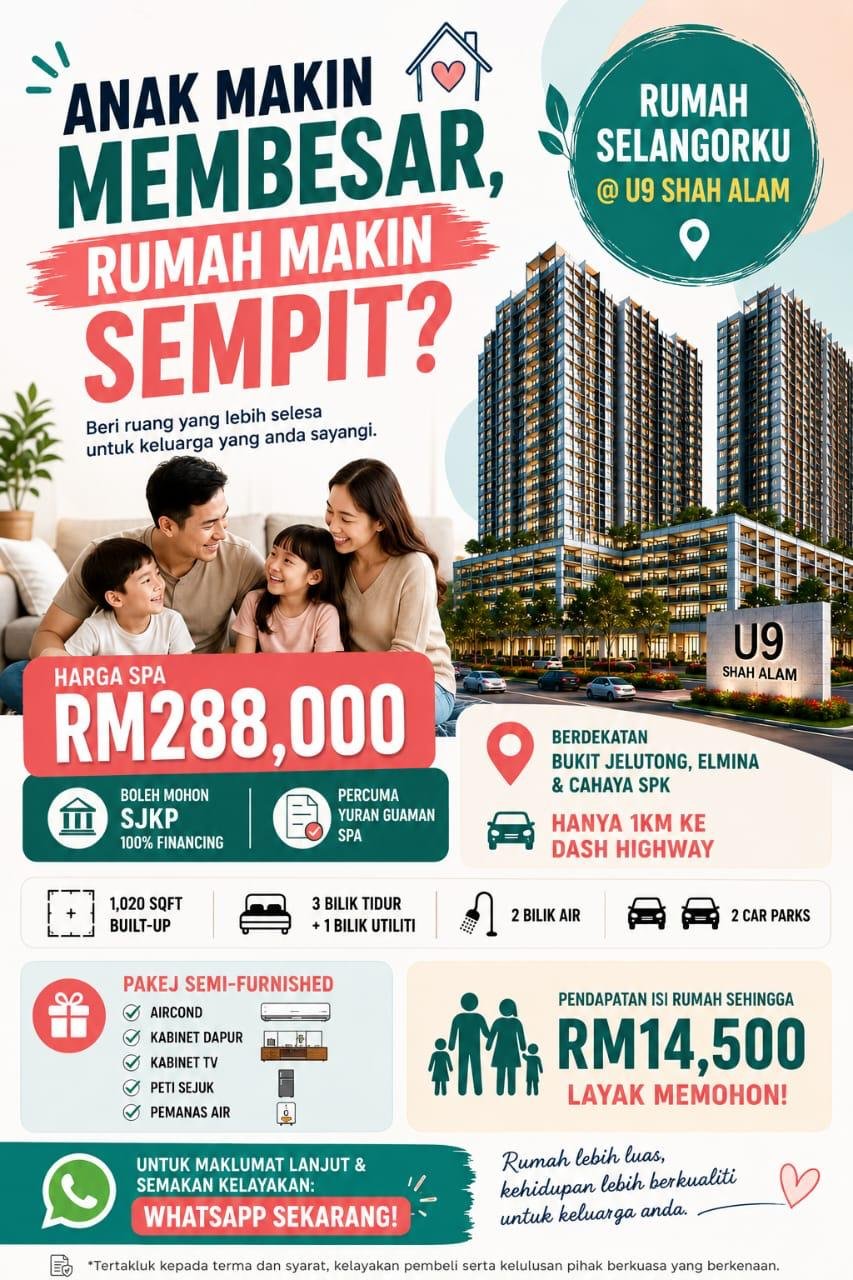Rumah Selangorku Seksyen U9, Shah Alam