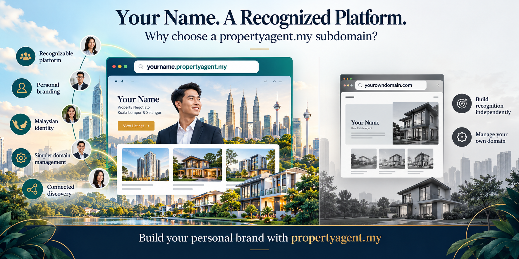 Why Use yourname.propertyagent.my Instead of Your Own Domain?